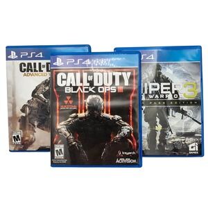 Call of Duty Black Ops III Advanced Warfare Sniper Ghost Warrior 3 PS4 Games (3)